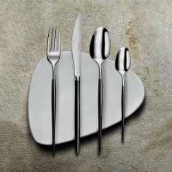 Fork Set Amefa Soprano Black Metal Stainless steel 12 Units