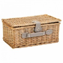 Picnic Basket Alexandra House Living Grey Natural wicker