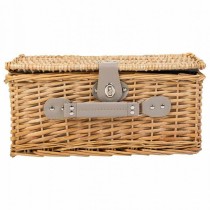 Picnic Basket Alexandra House Living Grey Natural wicker