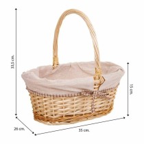 Basket set Alexandra House Living wicker Willow wood Natural 3 Pieces