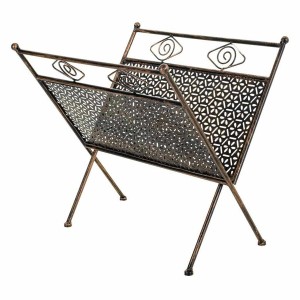 Magazine rack Alexandra House Living Golden Ironwork 33 x 33 x 36 cm