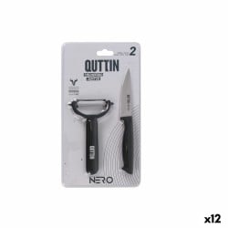 Ensemble de Cuisine Quttin Nero Noir 2 Pièces (12 Unités)