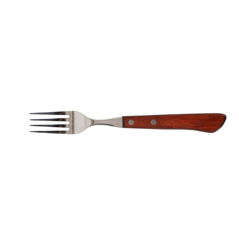 Fourchette Quttin Packwood 9,5 cm Marron Argenté (36 Unités)