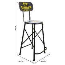 Stool Alexandra House Living Black Iron 40 x 100 x 46 cm