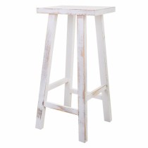 Stool Alexandra House Living White Pinewood 25 x 70 x 35 cm