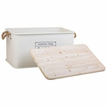 Coffre Alexandra House Living Cargo Blanc Chanvre Métal Bois d'épicéa 38 x 60 x 33 cm