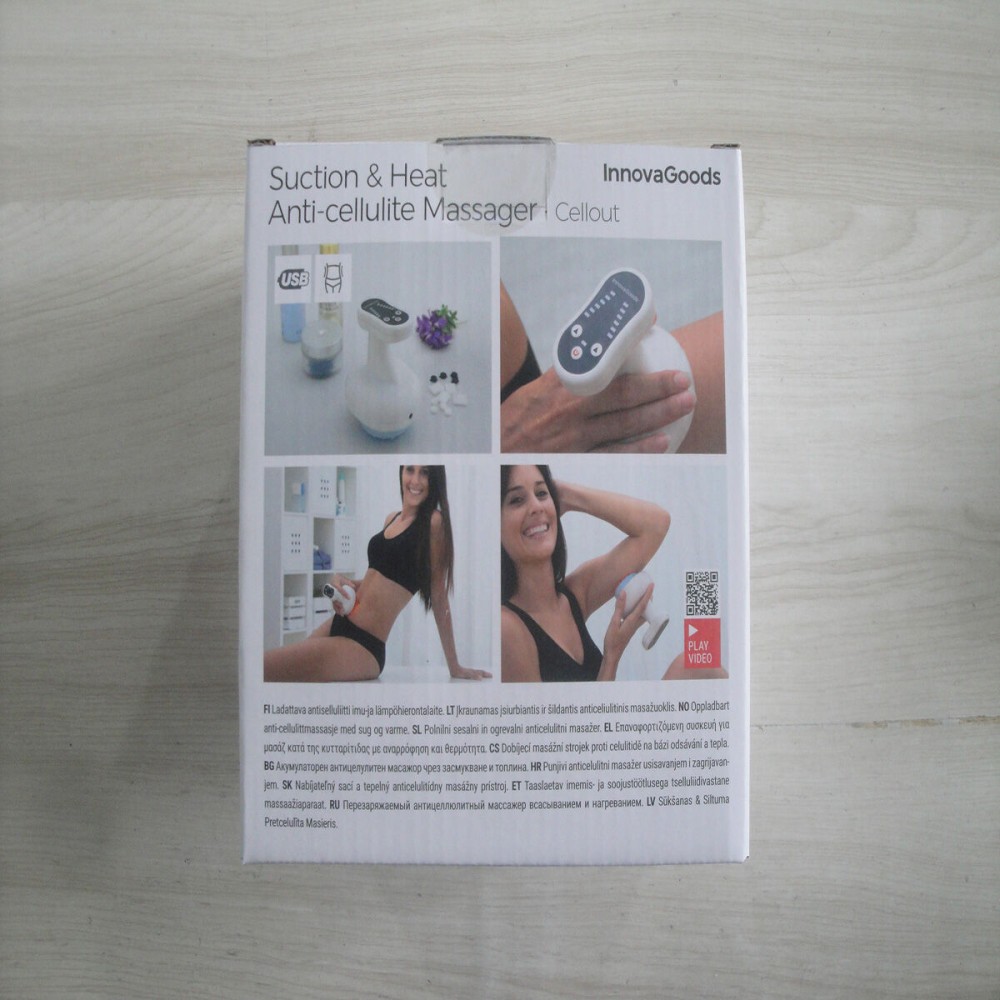 Rechargeable Anti-cellulite Suction and Heat Massager Cellout InnovaGoods