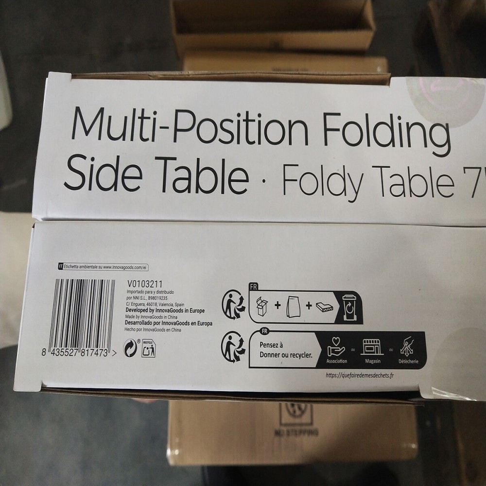 Multi-position Folding Side Table Foldy Table InnovaGoods