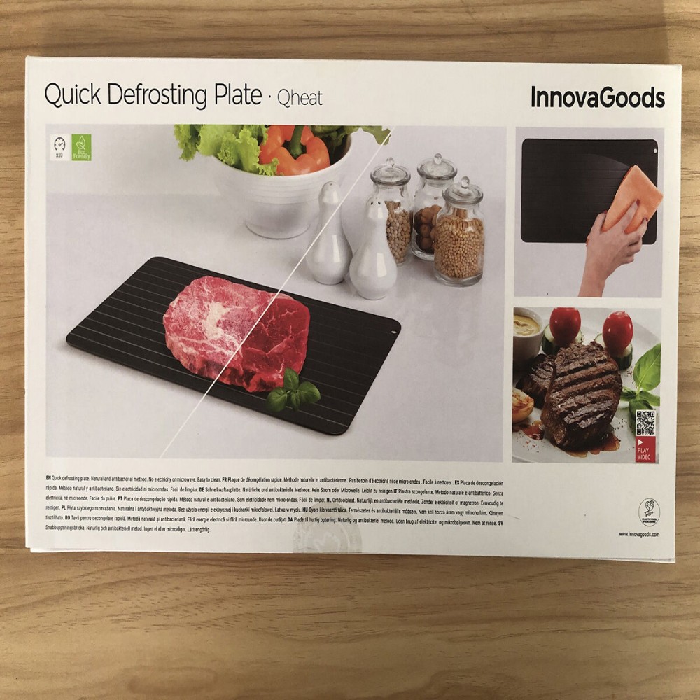 Plaque de Décongélation rapide des Aliments Qheat InnovaGoods