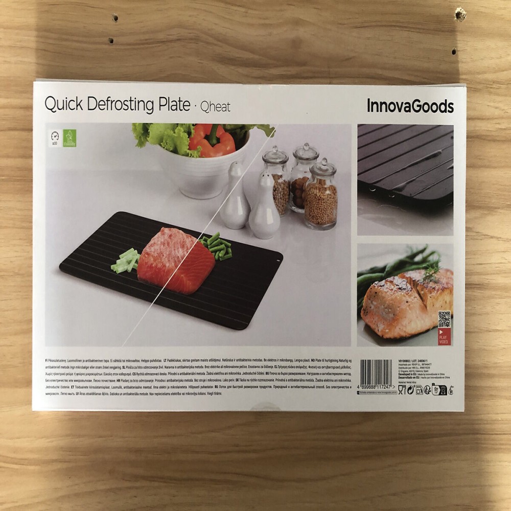 Plaque de Décongélation rapide des Aliments Qheat InnovaGoods