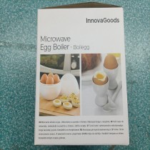 Cuiseur à Oeufs pour Micro-ondes avec Livre de Recettes Boilegg InnovaGoods