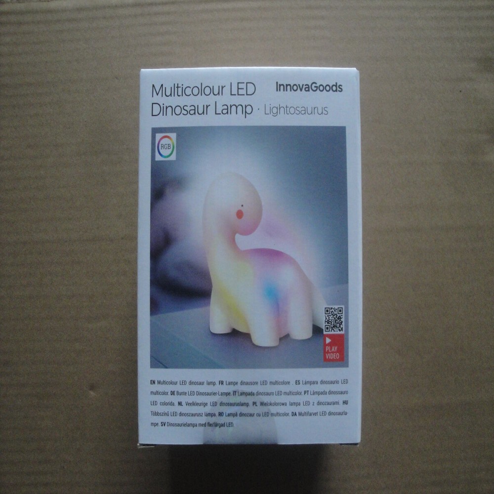 Lampe LED multicolore Dinosaure Lightosaurus InnovaGoods