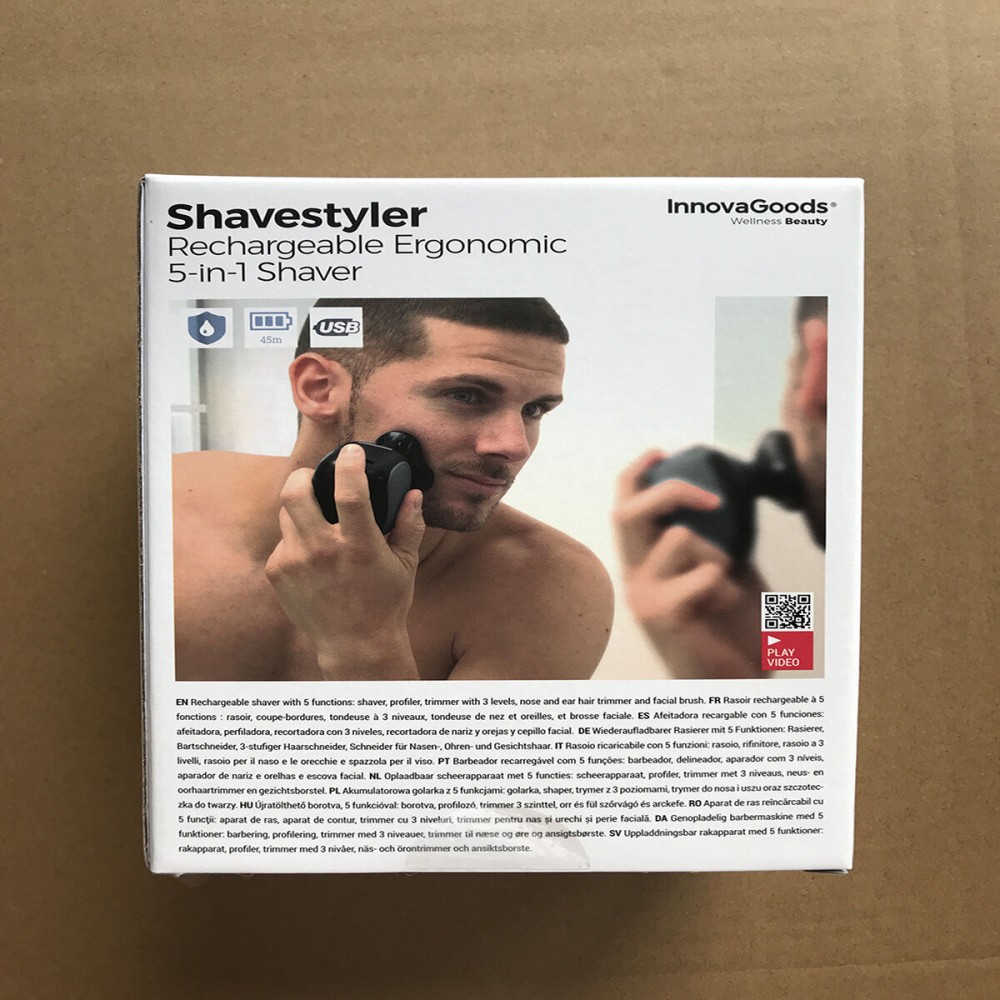 Wiederaufladbarer Ergonomischer 5 in 1 Rasierapparat Shavestyler InnovaGoods