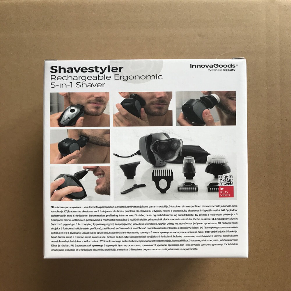 Wiederaufladbarer Ergonomischer 5 in 1 Rasierapparat Shavestyler InnovaGoods