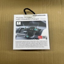 Support pour téléphone portable avec chargeur de voiture sans fil Wolder InnovaGoods