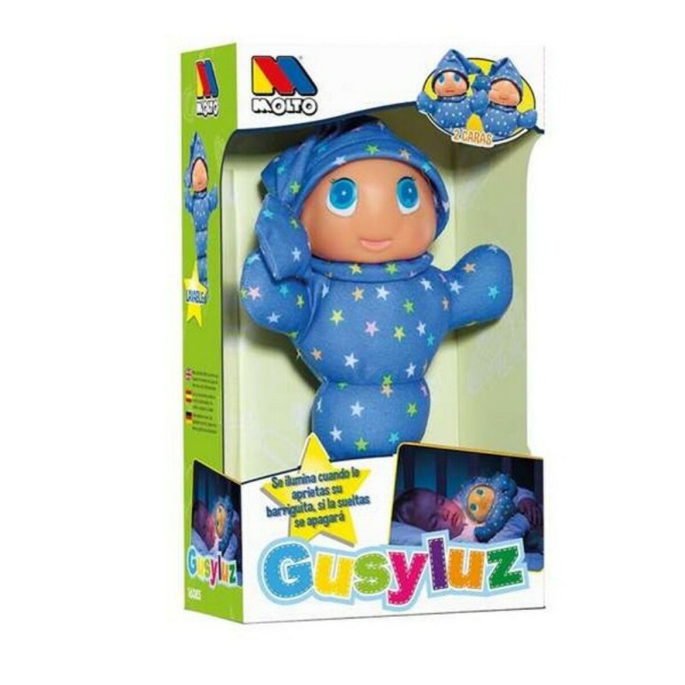 Fluffy toy Gusy Luz Moltó 385 Blue Pink Green Multicolour PVC (33 cm)