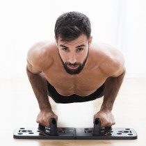 Planche de Pompes Push-Up avec Bandes de Résistance et Guide d'exercices Pulsher InnovaGoods