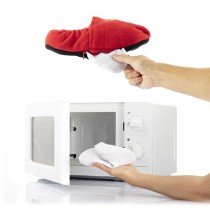 Chaussons Chauffants Micro-ondes InnovaGoods Rouge