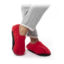 Microwavable Heated Slippers InnovaGoods Red