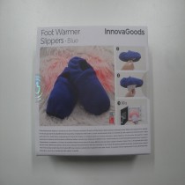 Chaussons Chauffants Micro-ondes InnovaGoods Bleu