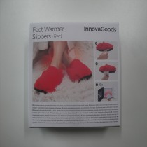 Microwavable Heated Slippers InnovaGoods Red