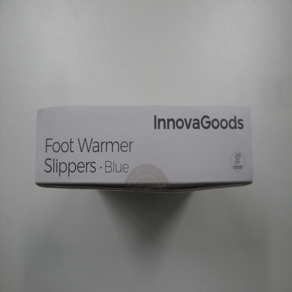 Microwavable Heated Slippers InnovaGoods Blue