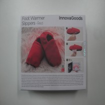 Microwavable Heated Slippers InnovaGoods Red