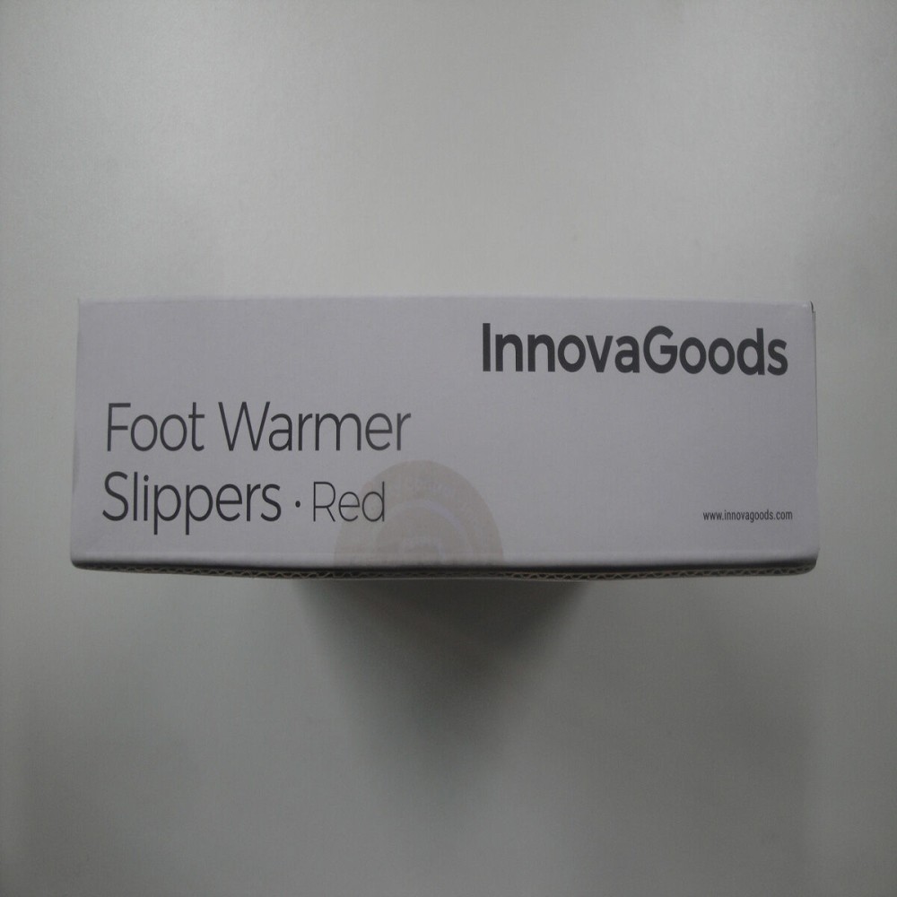 Microwavable Heated Slippers InnovaGoods Red