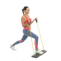 Push-Up Board with Resistance Bands and Exercise Guide Pulsher InnovaGoods