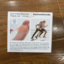 Coussins Métatarsiens en Gel de Silicone SilStep InnovaGoods (Pack de 2)