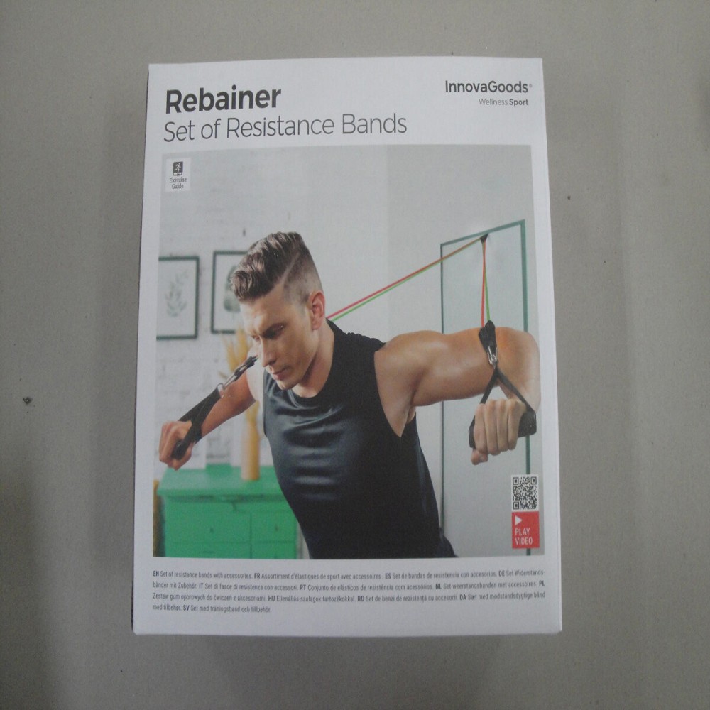 Set of Resistance Bands with Accessories and Exercise Guide Rebainer InnovaGoods 5 Units