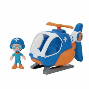 Helicopter Blippi Figure Blue Orange