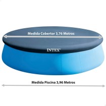 Poolabdeckung Intex Marineblau Ø 396 cm rund (4 Stück)