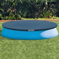 Poolabdeckung Intex Marineblau Ø 396 cm rund (4 Stück)