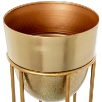 Set of Planters Alexandra House Living Gold Metal 2 Pieces