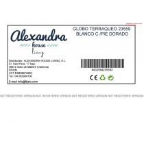 Terraqueo-Globus Alexandra House Living Gold Metall 16 x 25 x 16 cm