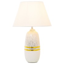 Desk lamp Alexandra House Living White Silver Ceramic 60 W 13 x 38 x 13 cm