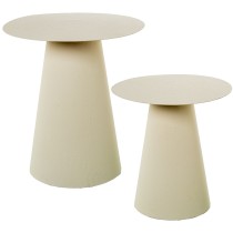 Set of 2 tables Alexandra House Living White 45 x 50 x 45 cm