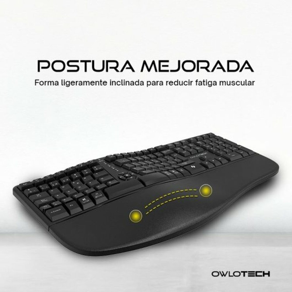 clavier et souris Owlotech EK500 Noir