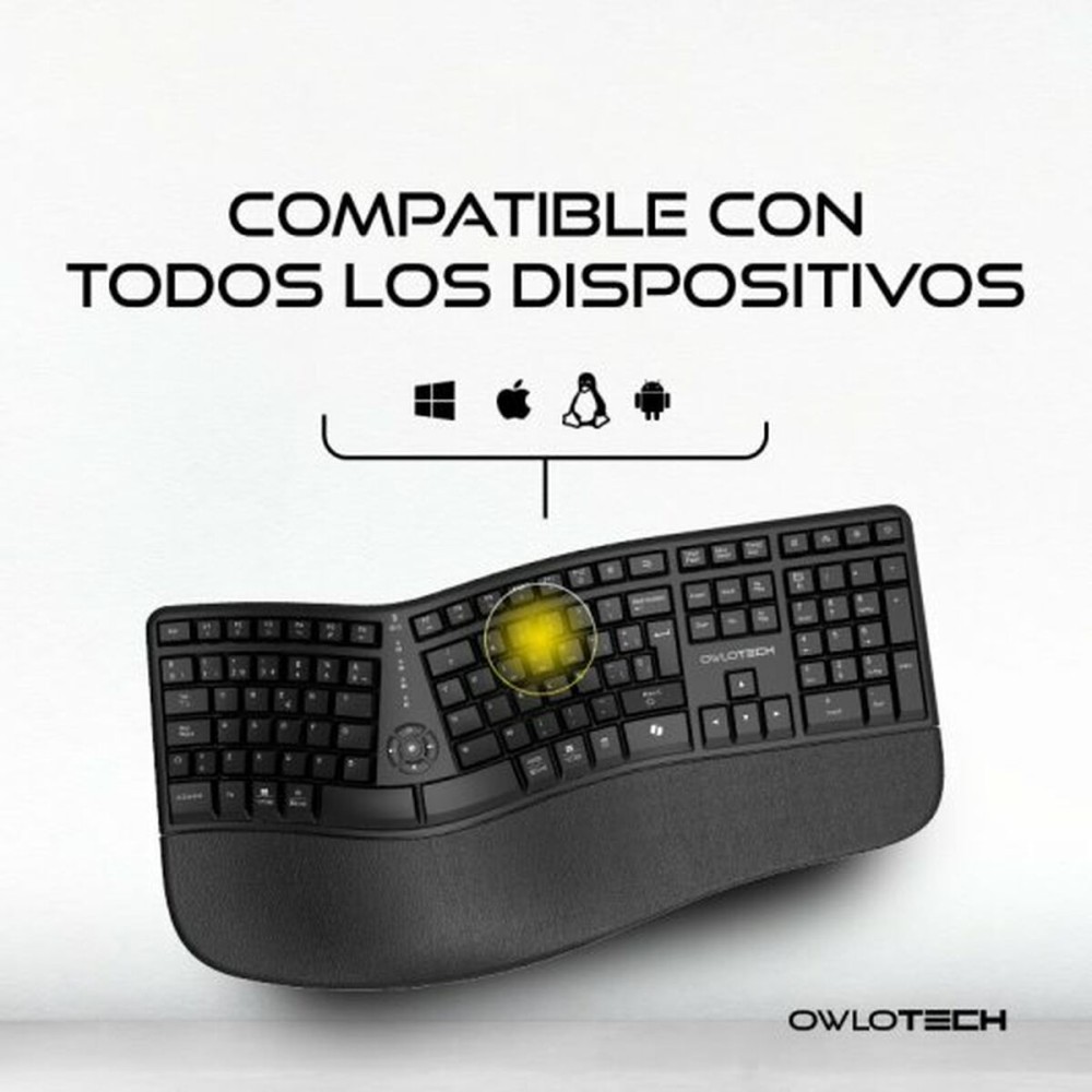 clavier et souris Owlotech EK500 Noir