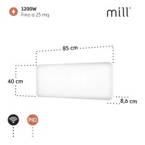 Heizung Mill PA1200WIFI3 Weiß 1200 W