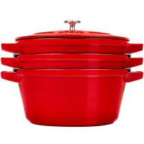 Ofenpfanne Zwilling La Cocotte Rot Gusseisen Ø 24 cm (3 Stück)