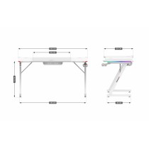 Bureau Huzaro HZ-Hero 3.3 White RGB Blanc