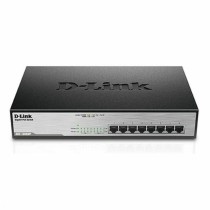 Commutateur Réseau de Bureau D-Link DGS-1008MP 16 Gbps LAN 140W Noir