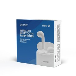 Écouteurs in Ear Bluetooth Savio TWS-01 Blanc