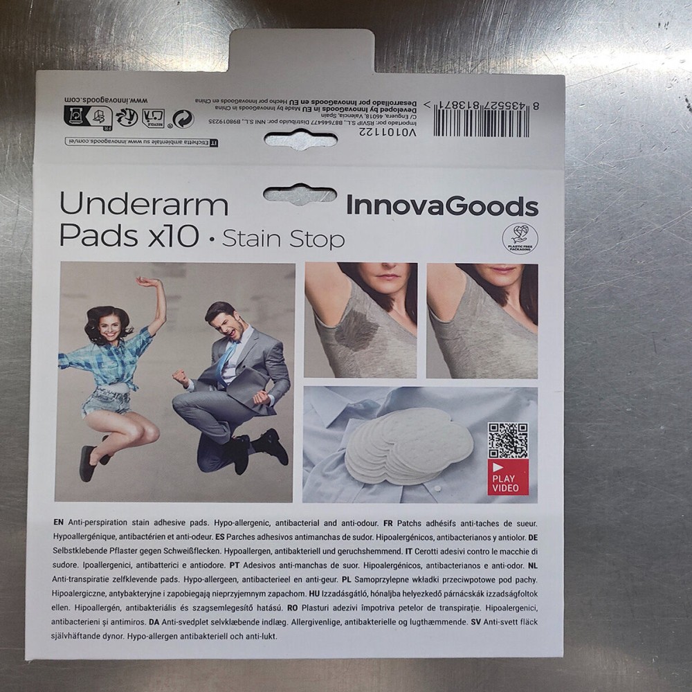 Patchs Anti-Taches de Sueur pour Aisselles Stain Stop InnovaGoods