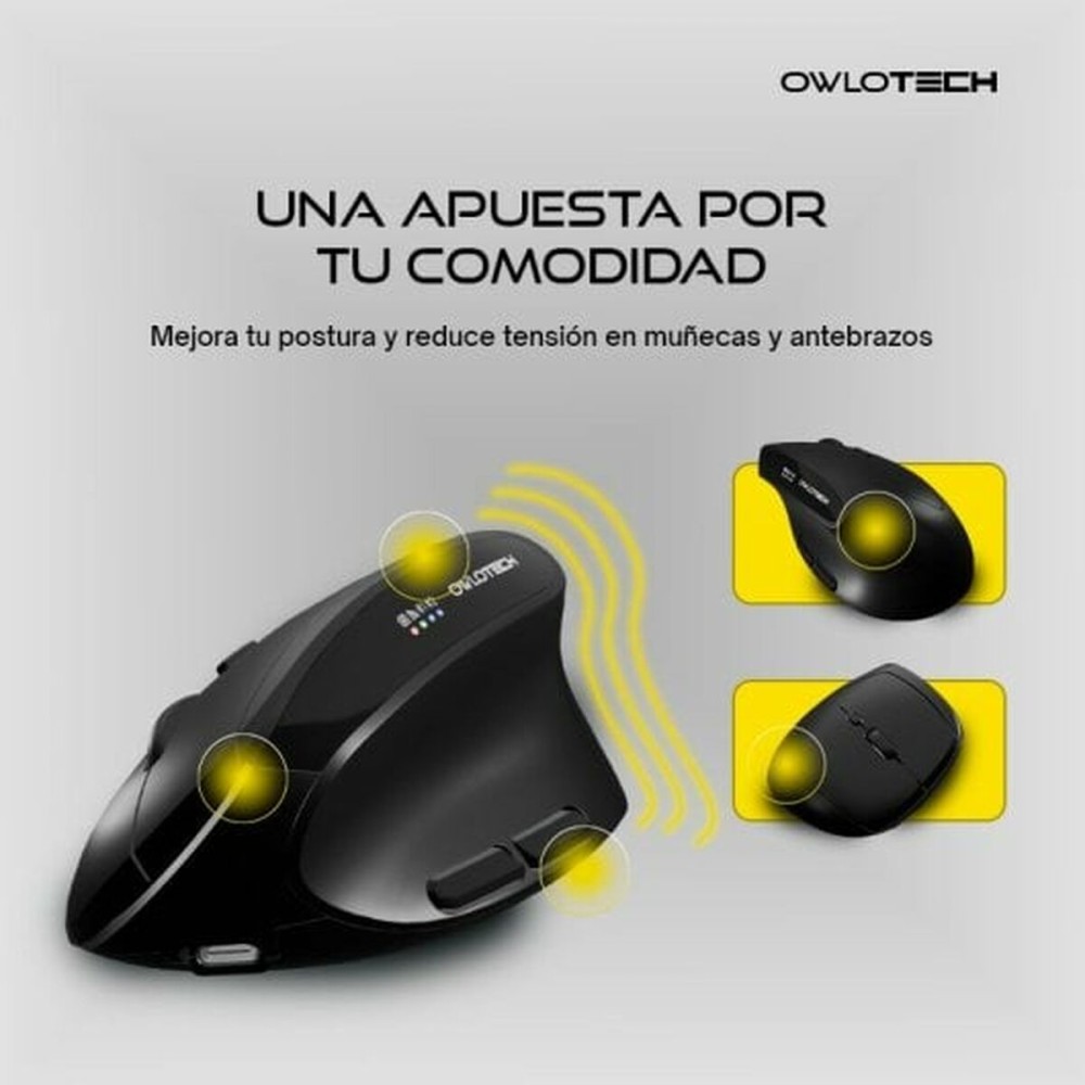 Mouse Owlotech Schwarz