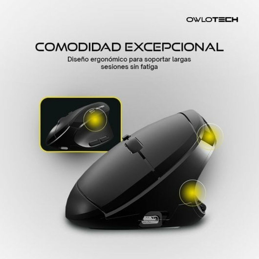 Mouse Owlotech Schwarz