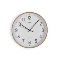 Horloge Murale Versa Plastique Quartz Bois MDF 4 x 30 x 30 cm