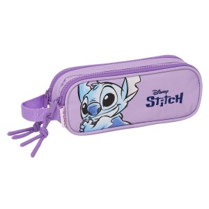 Zweifaches Mehrzweck-Etui Stitch Sweet Blau Lila 21 x 8 x 6 cm